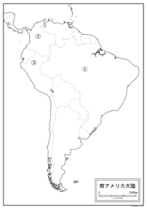 南米白地図